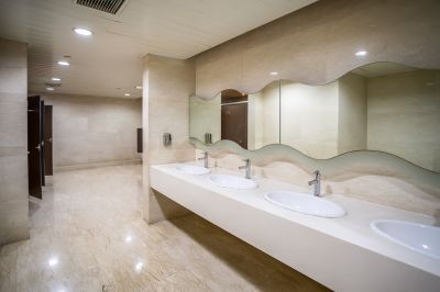 Bathroom with Natural Stone Accents